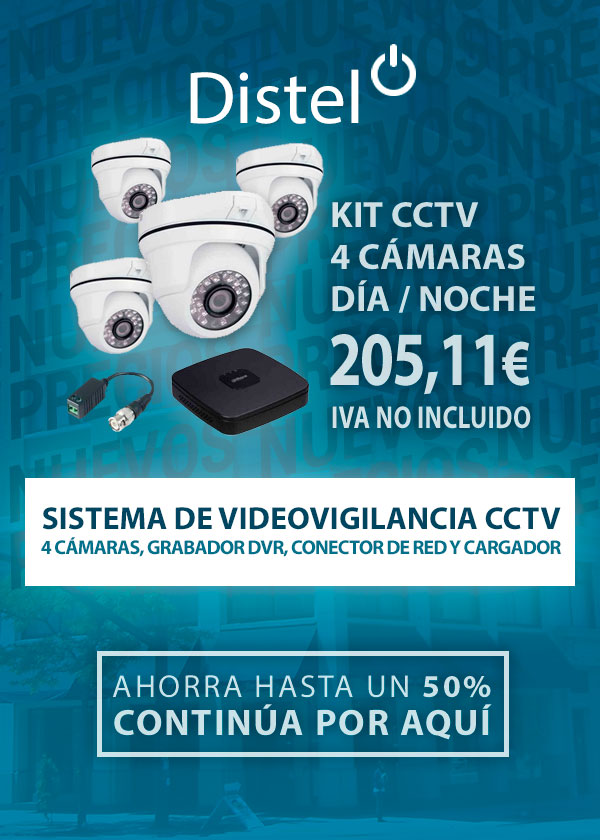 KIT CCTV 4 cámaras con grabador